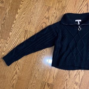 Black sweater shirt.